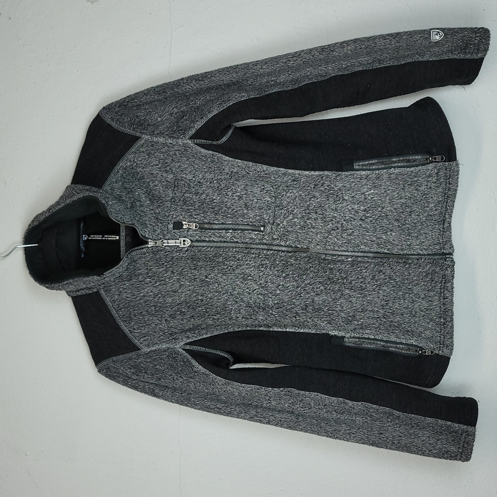 Kuhl virgin wool blend gray fleece zip up jacket. Born in the mountains.|Medium‍